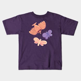 Bird and Butterflies Kids T-Shirt